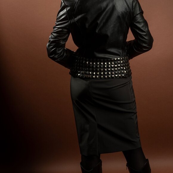 Prada Midi Pencil Skirt in Grey, Timeless Classic - Size S - Picture 3 of 10